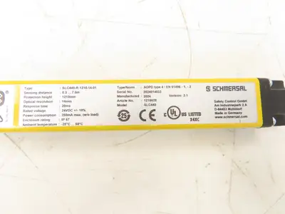 Schmersal SLC440-ER-1210-14-01 Safety Light Curtain Transmitter & Receiver Set