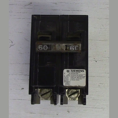 Siemens 2 Pole 60 Amp Push-in Breaker