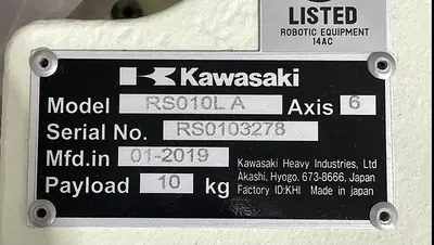 New | in-Stock 2019 KAWASAKI RS010L Robots Michigan US | RAB Industries, Inc. #184300