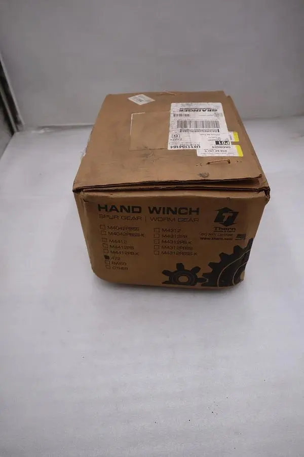 Thern 472 Hand Winch, Worm Gear, 2000 Lb. (SEVEN AVAILABLE) NEW IN BOX #GF-223