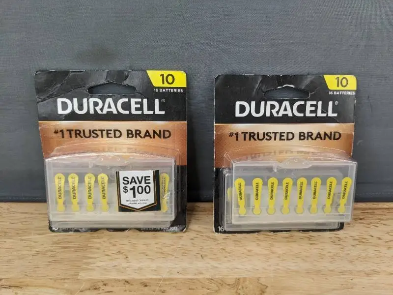 32 Hearing Aid Batteries: Duracell DA10B16ZM Size 10 $38 Retail - Brand New