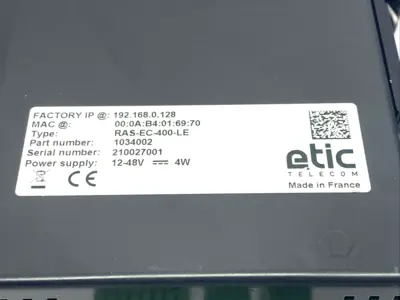 USED ETIC RAS-EC-400-LE, 1034002