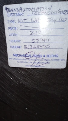 NEW MECHINICAL DRIVES & BELTING 10002 CONVEYOR BELT