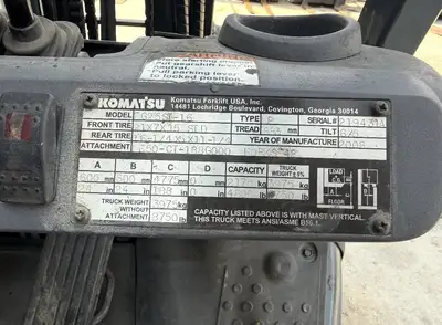 Used KOMATSU FG25SL-16 Liquid Propane Forklifts Michigan US | KD Equipment Sales #1548812