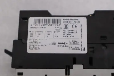 SIEMENS 3RV1021-1FA10 3.5-5A MOTOR STARTER STOCK K-433-A
