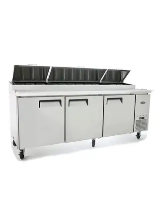 New | in-Stock Atosa New Atosa MPF8203GR 93'' Pizza Prep Table Food Prep Tables Illinois US | Falcon Restaurant Supply #1375335