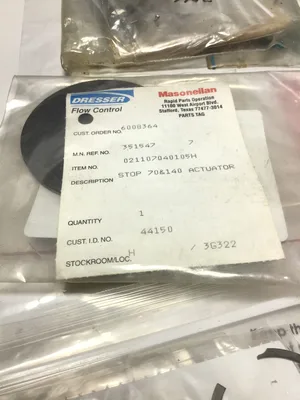 Dresser/Flowserve MISC Lot of O Rings/Fittings (MISC LOT)