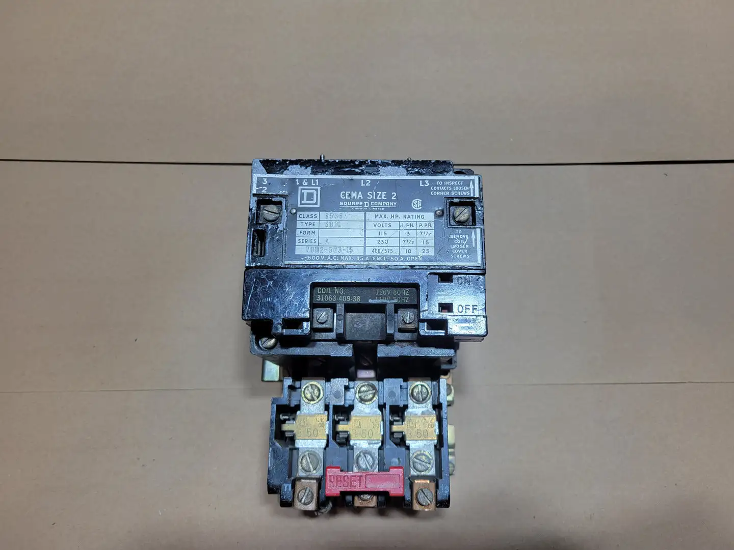 Used ALLEN-BRADLEY 8536 SD01 Starters British Columbia CA | Lenmark #1488914