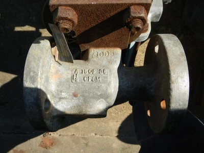 Jamesbury 1 1/2" 150 Rating, 316 Stainless Flanged Control Valve