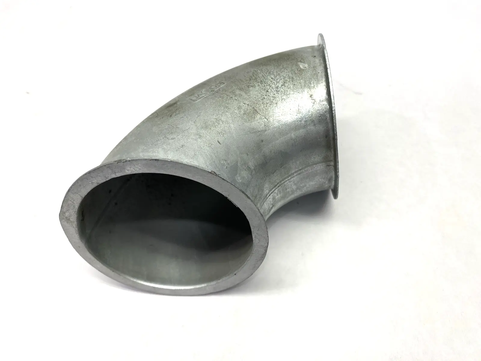 USED JACOB GALVANIZED RIGHT ANGLE PIPE 80MM DIAMETER DN