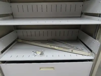 Wright Line Roll Up Door File Storage Cabinet Unit 36x18x83" Lot of 2