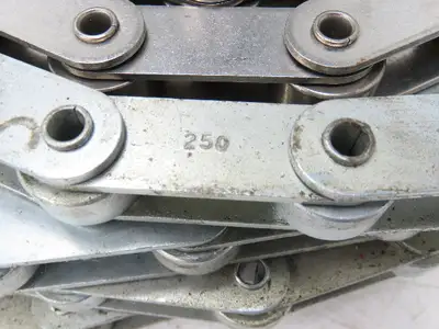 ZMC 250 Conveyor Attachment Roller Chain 50mm Dbl Pitch 5 Piece Total 18.825m