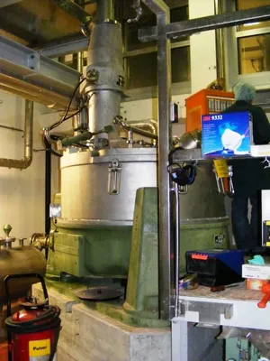 Ferrum DSZ-O 1250/630 ATEX perforate basket centrifuge, 316L SS.
