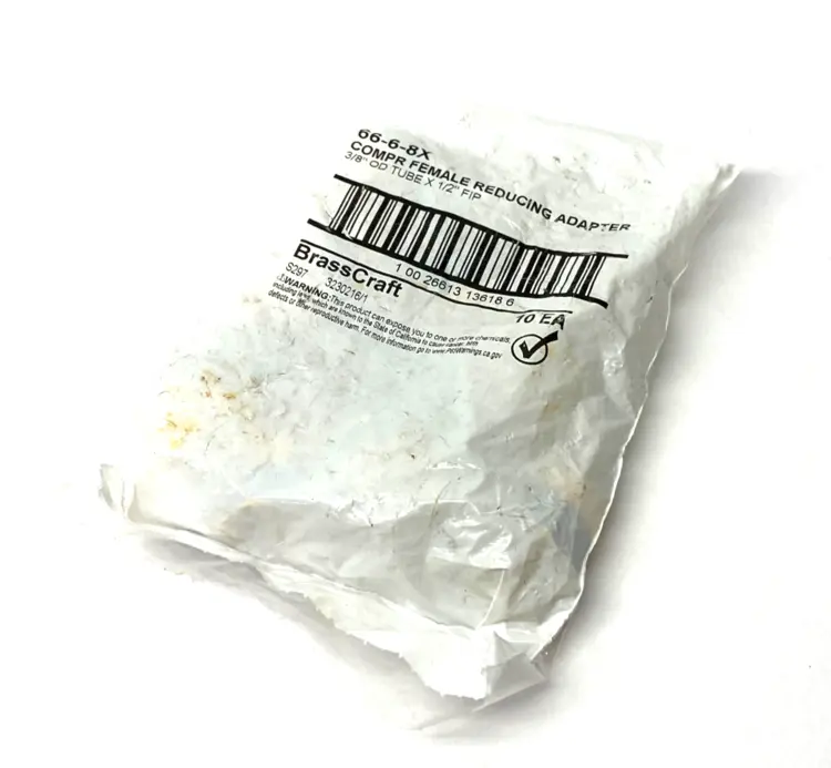 New | in-Stock BRASSCRAFT COMPRESSION FEMALE REDUCING ADAPTER 3/8" X 1/2" Arbors & Adapters | Maverick Industrial Sales #1102457