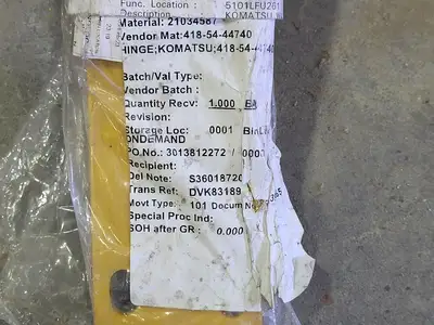 NEW KOMATSU 418-54-44740