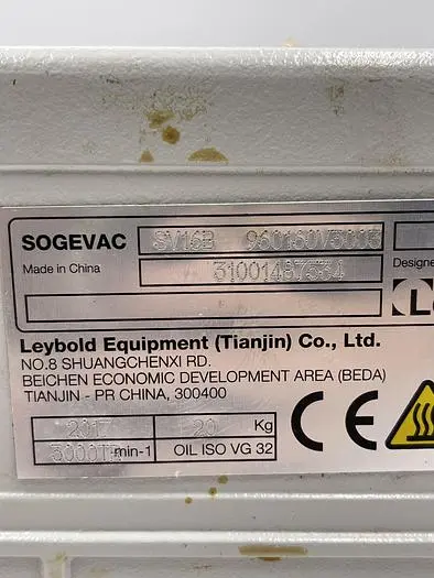Used SOGEVAC SOGEVAC SV16B 960160V3003 Misc Electrical & Power Parts | ND Industrial Surplus #1213488