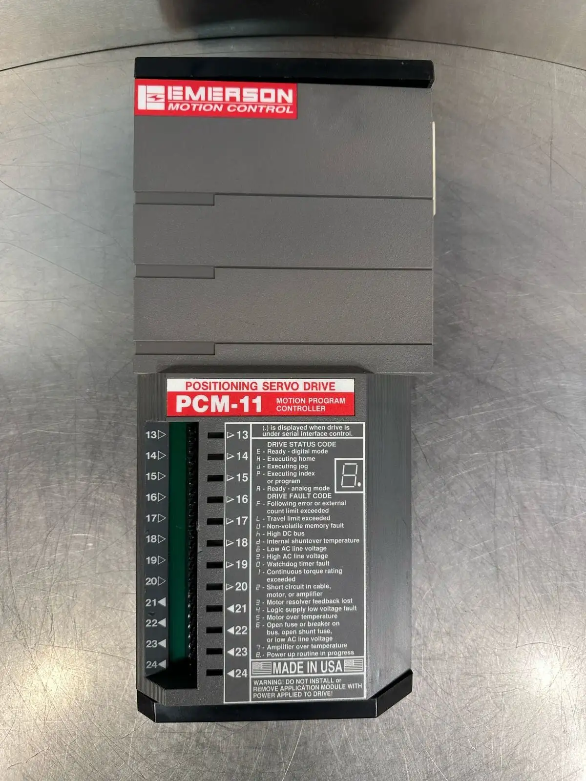 Emerson PCM-11 MOTION PROGRAM CONTROLLER 960158 -02 (6.3.5)