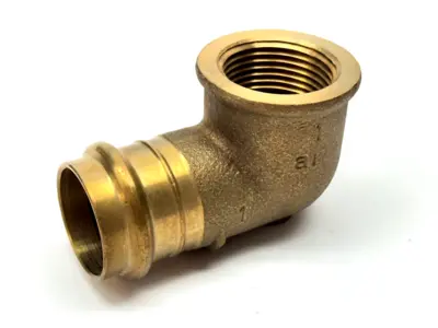 77552 | Viega  Propress 1" x 1" FNPT 90 Degree Elbow Bronze - New Other