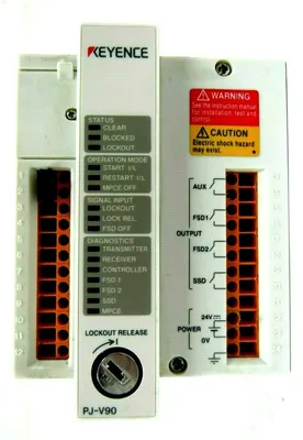 USED KEYENCE PJ-V90 LIGHT CURTAIN SENSOR CONTROLLER PJV90