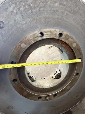36" 4-JAW (12" THRU HOLE) HOLLOW SPINDLE LATHE CHUCK. STOCK # 1099825