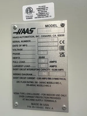 2022 HAAS VF-4SS Machining Centers, Vertical | Great American Equipment Company (17)