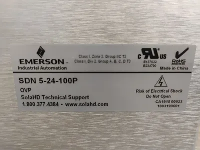 EMERSON SDN 5-24-100P Electrical/PLC/Automation | ESS Industrial Equipment Sales (5)
