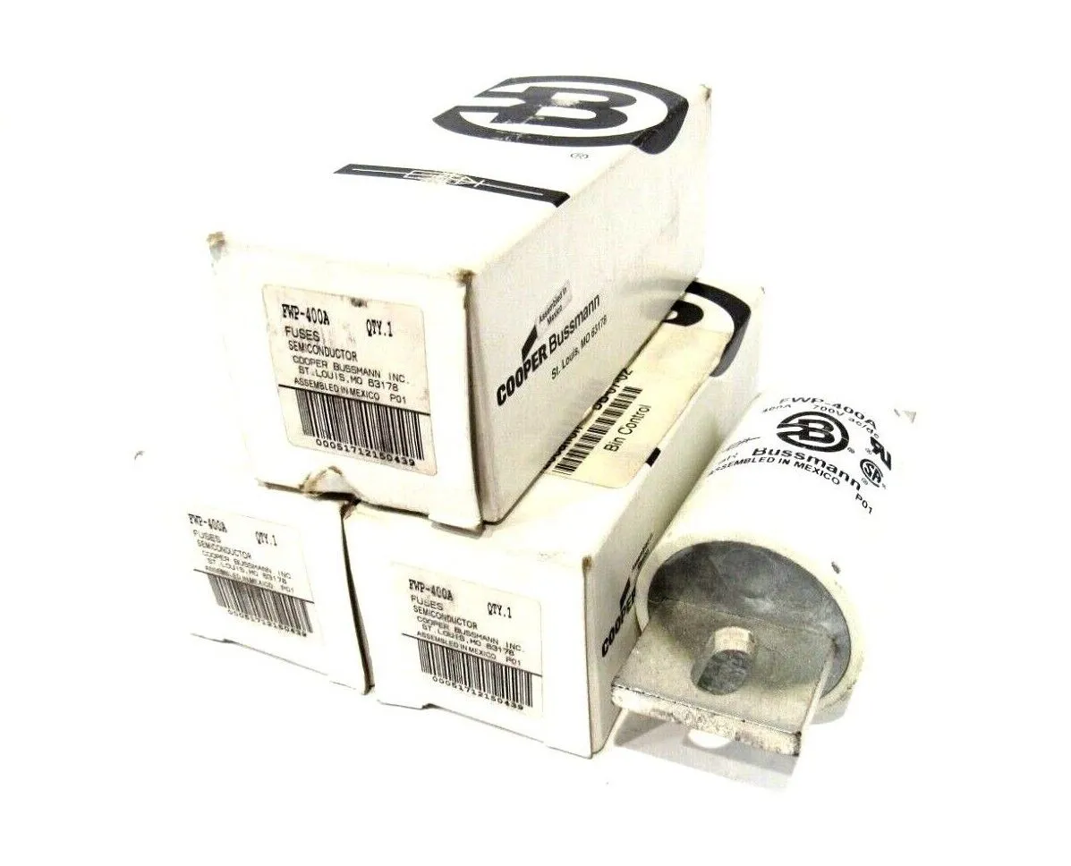 LOT OF 3 NEW BUSSMANN FWP-400A FUSES FWP400A
