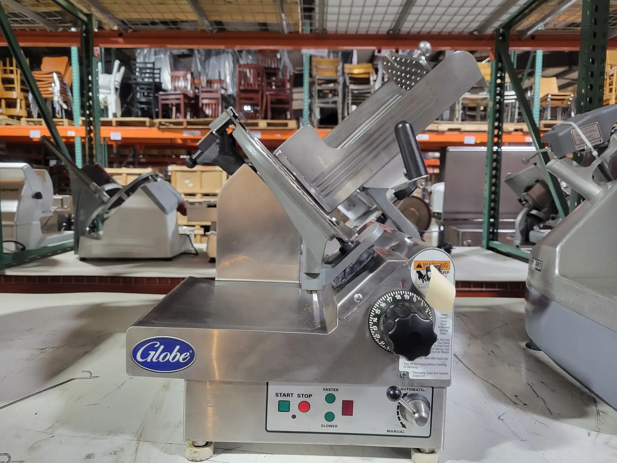 Used Globe 4913N Commercial Automatic Slicer (arby's), 13" Blade