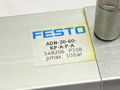 USED FESTO COMPACT PNEUMATIC CYLINDER 20MM BORE 60MM STROKE