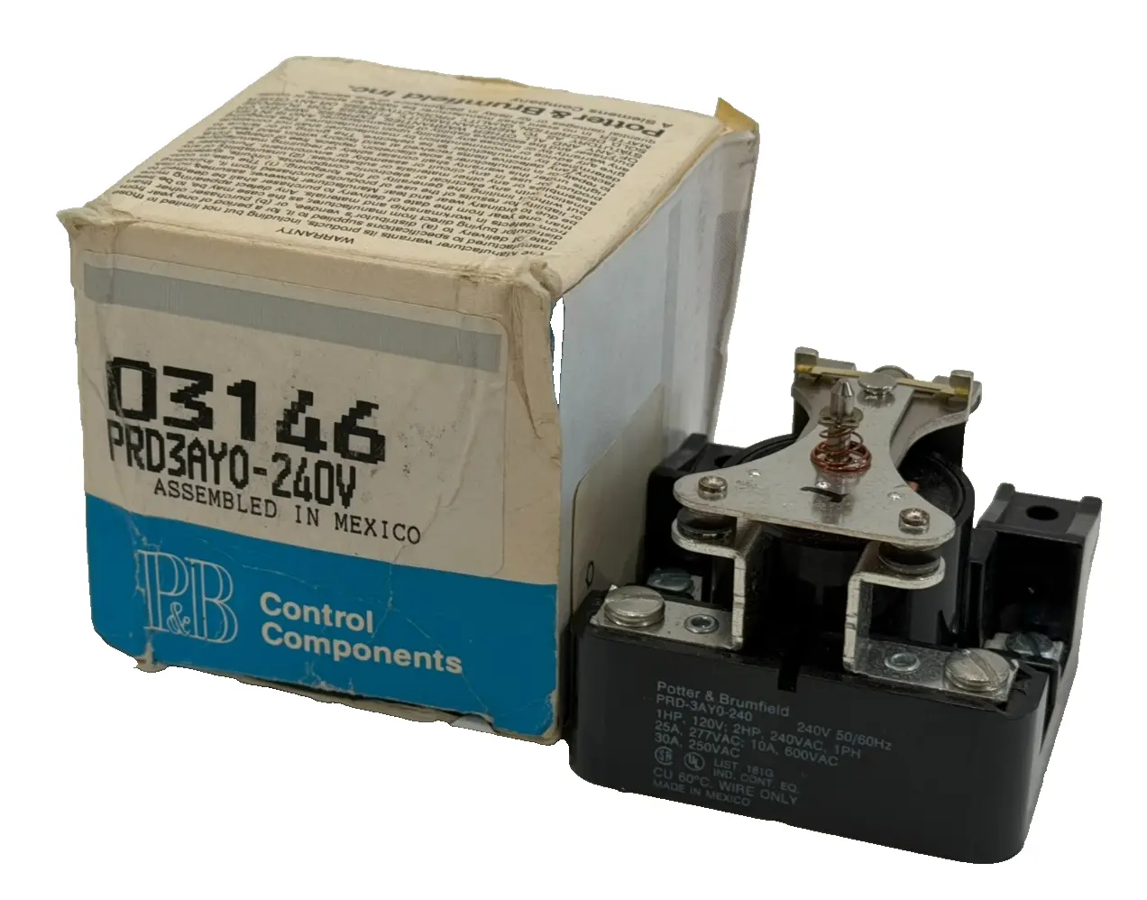 NEW POTTER & BRUMFIELD PRD-3AY0-24 POWER RELAY PRD3AY024