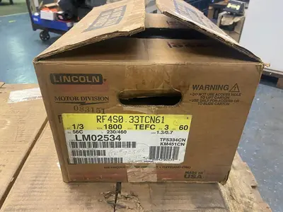 Used LINCOLN TF5334CN Motors (misc) | Surplus Asset Holdings #1205036