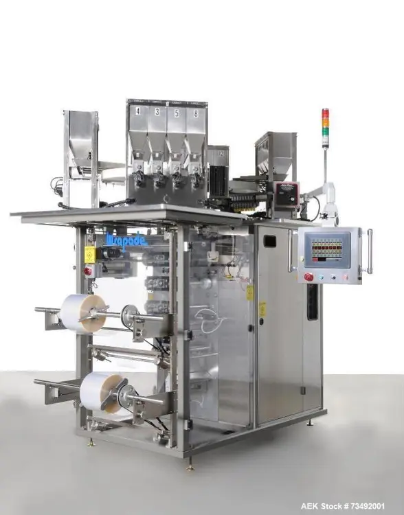 Used WRAP ADE V-600 Liquid Paste Fillers Vertical Form & Fill | Aaron Equipment #419936