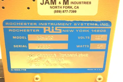 NEW ROCHESTER INSTRUMENT SYSTEMS SC-300 CURRENT TRANSMITTER SC300