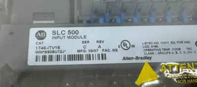 NEW ALLEN BRADLEY 1746-ITV16 INPUT MODULE SER. C REV. A SLC500 1746ITV16