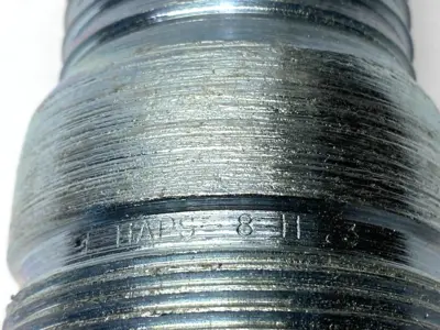 USED CAMPBELL FITTINGS THREADED COMBINATION NIPPLE 2" HOSE SIZE