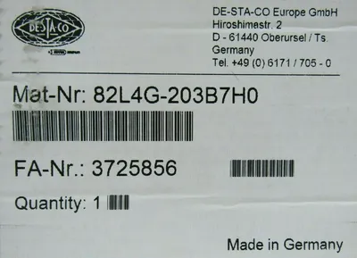 NEW DESTACO 82L4G-203B7H0 POWER CLAMP 82L4G203B7H0