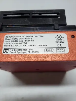 Used KB ELECTRONICS _UNKNOWN_ D.C. Motors | ND Industrial Surplus #1225439