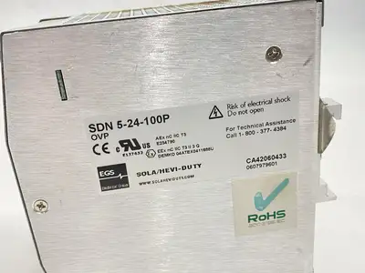 SDN5-24-100P | SolaHD  Power Supply 5A 24VDC - Used