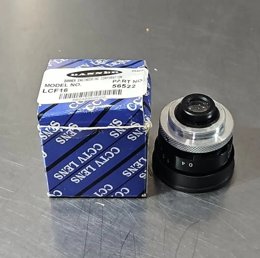 BANNER ENGINEERING LCF16S 16mm C-Mount Lens. Loc6E-7
