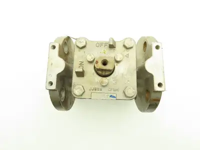 Tufline 9T3290 2" Flanged CF8M Stainless Steel Plug Valve PTFE Seat