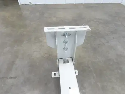 Hytrol HS-5 Conveyor Leg Floor Support 31"W Heavy Duty White 16-5/8-19-5/8"H