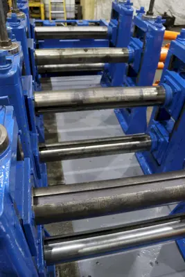 12 STAND X 4-1/2" X 32" YODER W35 RAFTED ROLLFORMER LINE: STOCK #10523