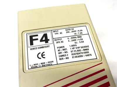 USED KEB COMBIVERT VARIABLE AC FREQUENCY DRIVE 3-PHASE OUTPUT