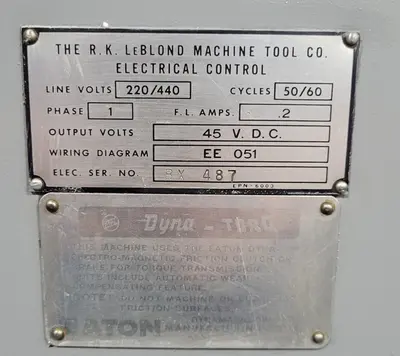 Used LEBLOND 19 REGAL Engine Lathes Kentucky US | Aucto #1314437