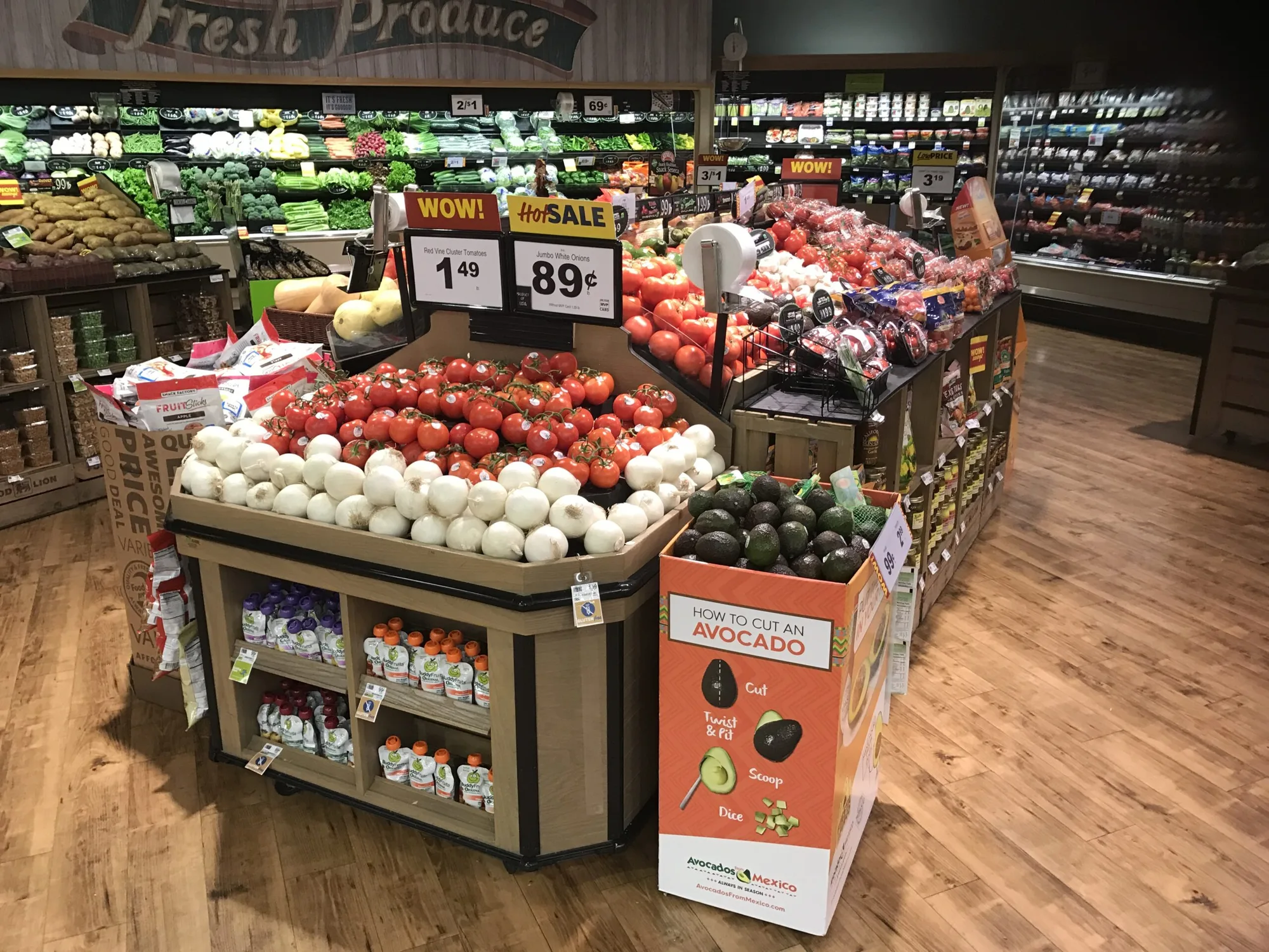8′ Dry Produce Island