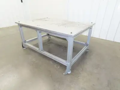 1" Aluminum Top Welding Work Bench Machine Fab Table 61-1/2"W 42"D 28-1/2"H