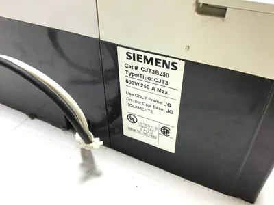 Siemens CJT3B250 Circuit Breaker 600V 250A Max