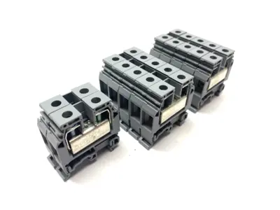 USED ABB ENTRELEC FEED-THROUGH TERMINAL BLOCK GRAY 12MM