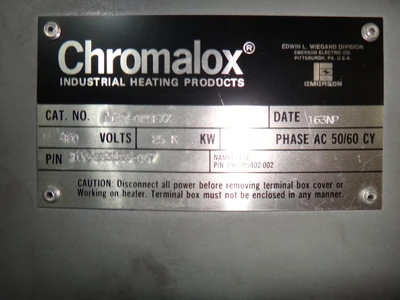 Chromalox ADHT-025FXX Industrial Heater