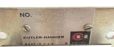 NEW CUTLER HAMMER 13535H105-1 TRANSISTOR 50/60 120V 13535H105 1